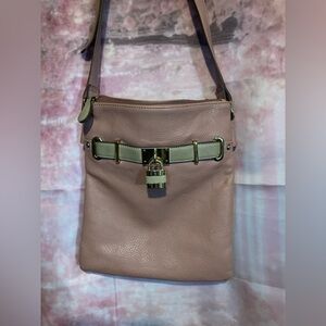 Source Unknown Blush Pink Shoulder Bag with Lock Detail
